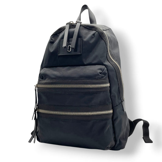 美品 マークジェイコブス MARC JACOBS リュック・デイパック ナイロン レザー ブラック 黒 A4収納 PC収納 シンプル ロゴ カジュアル エレガント ビンテージ メンズ レディース ユニセックス 高級 高品質 多機能 丈夫 お出かけ S24