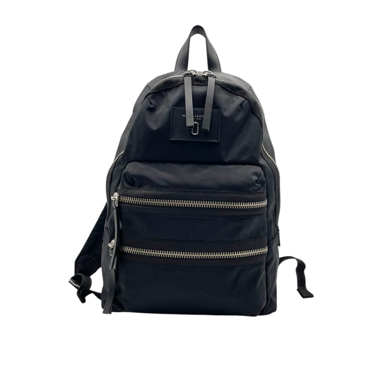 美品 マークジェイコブス MARC JACOBS リュック・デイパック ナイロン レザー ブラック 黒 A4収納 PC収納 シンプル ロゴ カジュアル エレガント ビンテージ メンズ レディース ユニセックス 高級 高品質 多機能 丈夫 お出かけ S24
