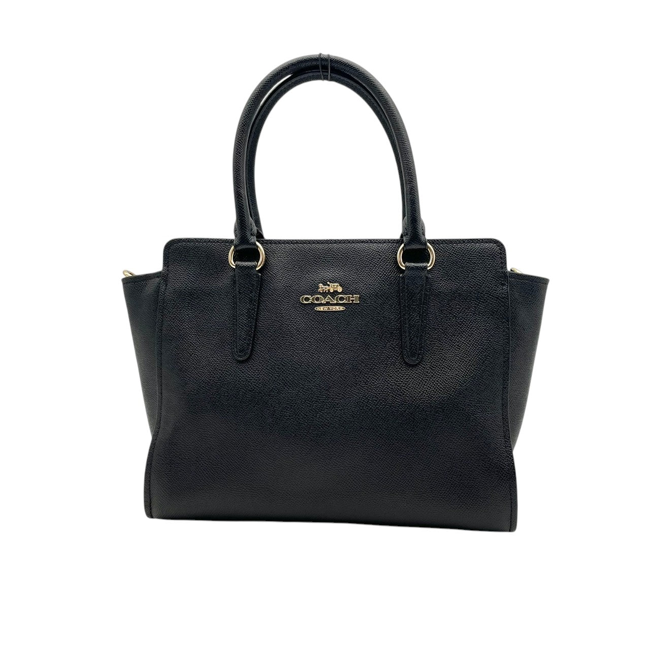 美品 コーチ COACH リア サッチェル 2WAY ショルダーバッグ ハンドバッグ レザー 本革 ブラック 黒 F30555 レディース エレガント クラシック ビンテージ フォーマル カジュアル 丈夫 通勤 通学 お出かけ 斜め掛け可 自立可 S80