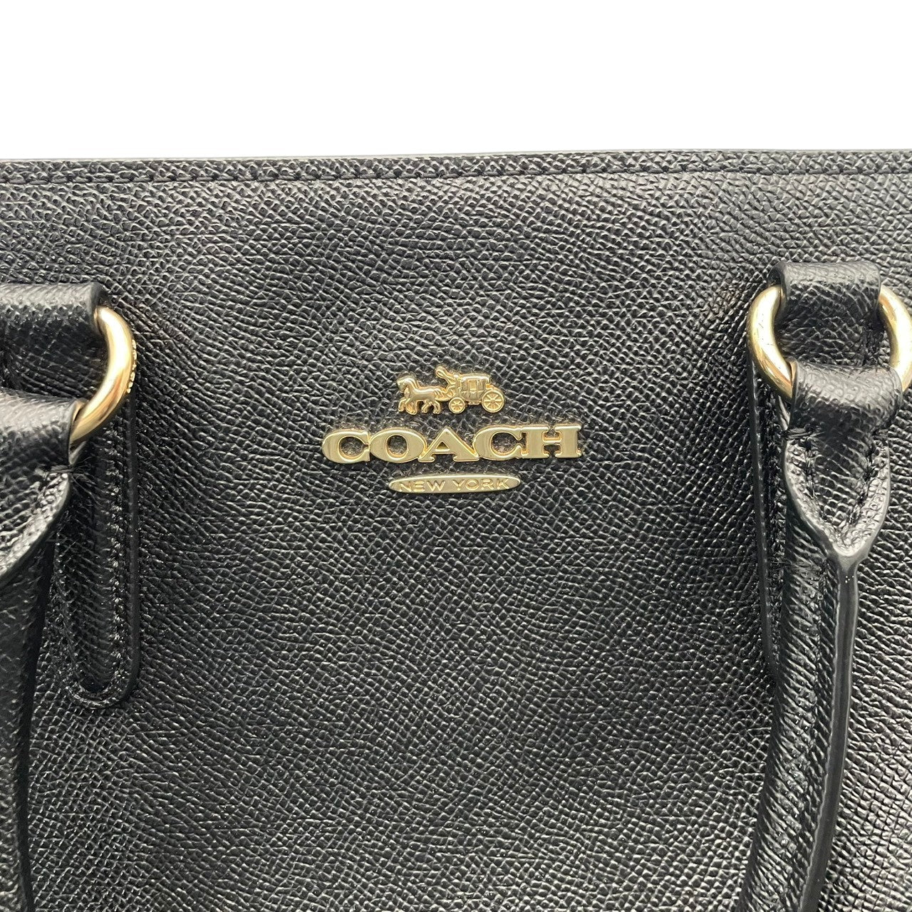 美品 コーチ COACH リア サッチェル 2WAY ショルダーバッグ ハンドバッグ レザー 本革 ブラック 黒 F30555 レディース エレガント クラシック ビンテージ フォーマル カジュアル 丈夫 通勤 通学 お出かけ 斜め掛け可 自立可 S80
