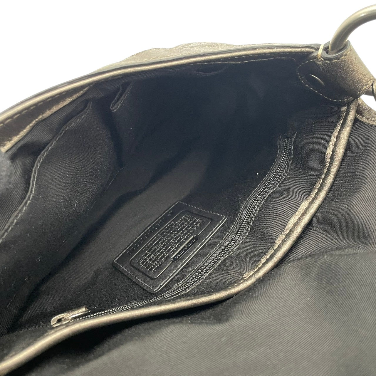 コーチ COACH ハンドバッグ ワンショルダーバッグ レザー 本革 メタリックグレー グレー シルバー F13728 レディース エレガント クラシック ビンテージ シンプル スタイリッシュ パーティー 結婚式 二次会 お出かけ フォーマル 鞄 S80