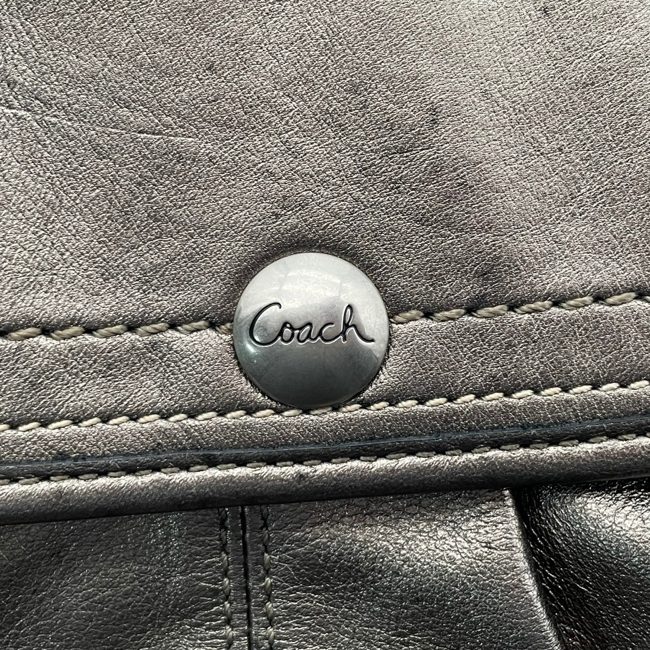 コーチ COACH ハンドバッグ ワンショルダーバッグ レザー 本革 メタリックグレー グレー シルバー F13728 レディース エレガント クラシック ビンテージ シンプル スタイリッシュ パーティー 結婚式 二次会 お出かけ フォーマル 鞄 S80