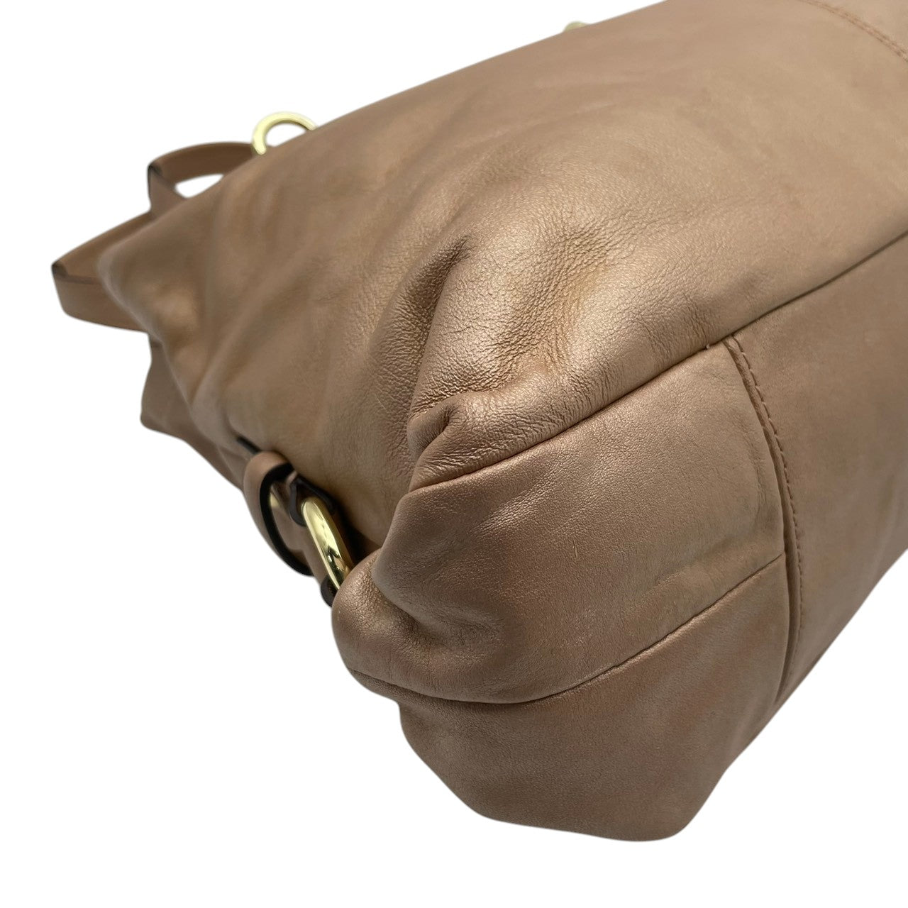 美品 コーチ COACH アシュレイ レザー キャリオール ハンドバッグ トートバッグ 2WAY ピンクベージュ 本革 A4収納可 通勤 通学 肩掛け ワンショルダー レディース エレガント クラシック ビンテージ シンプル 丈夫 大容量 鞄 S80