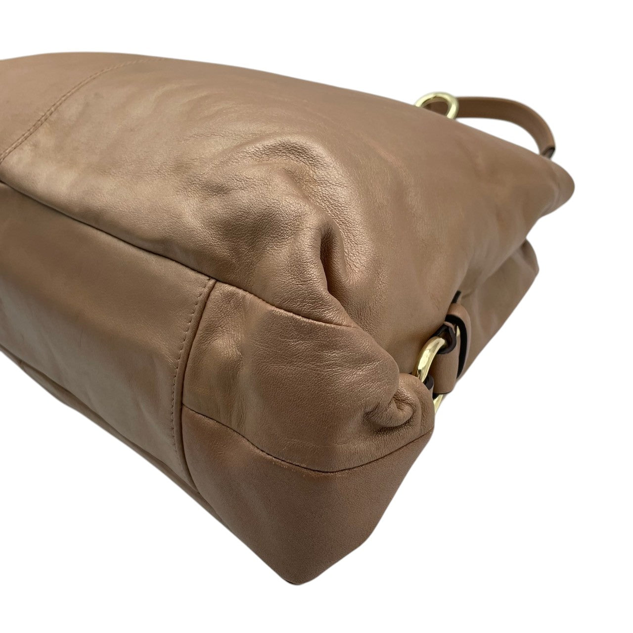 美品 コーチ COACH アシュレイ レザー キャリオール ハンドバッグ トートバッグ 2WAY ピンクベージュ 本革 A4収納可 通勤 通学 肩掛け ワンショルダー レディース エレガント クラシック ビンテージ シンプル 丈夫 大容量 鞄 S80