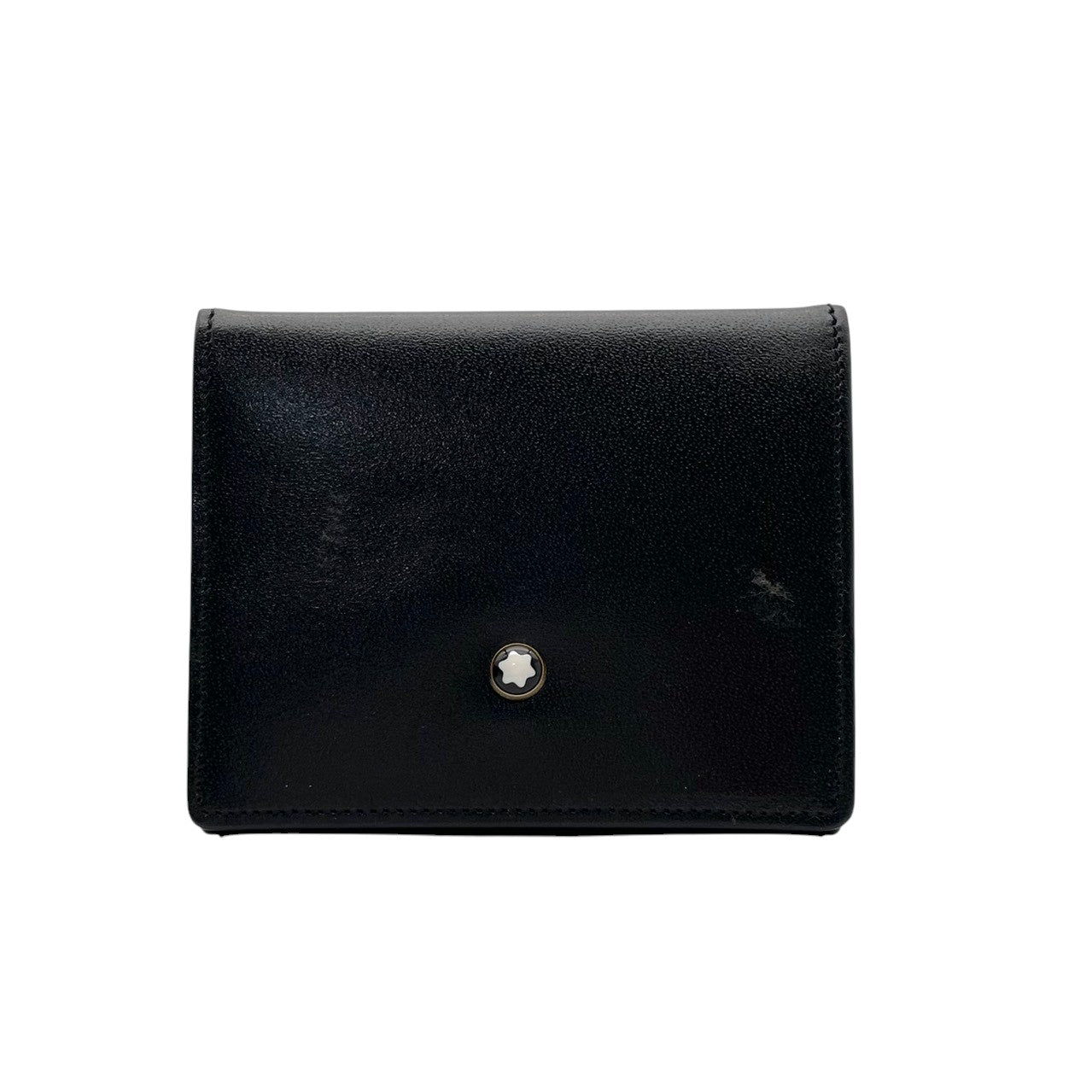 【良品】モンブラン MONTBLANC コインケース 小銭入れ マイスターシュテュック レザー 本革 ブラック 黒 ビンテージ クラシック エレガント 上品 メンズ レディース ビジネス 通勤 コンパクト ミニ財布 定番 人気 ホワイトスター ロゴ M5