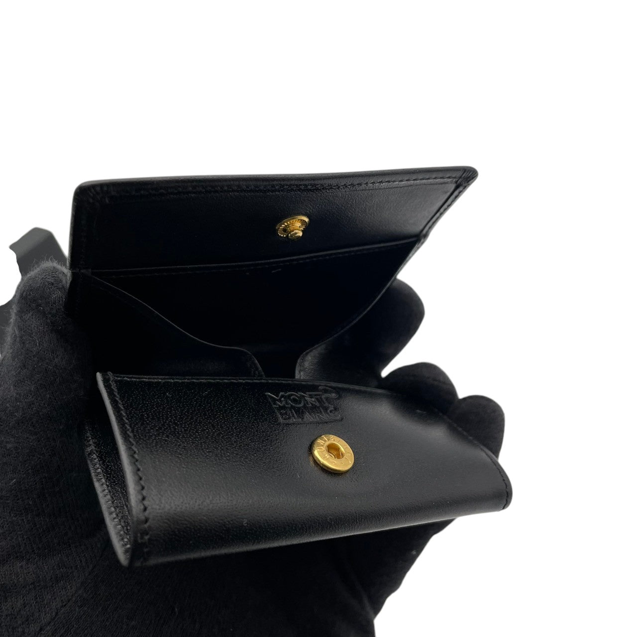 【良品】モンブラン MONTBLANC コインケース 小銭入れ マイスターシュテュック レザー 本革 ブラック 黒 ビンテージ クラシック エレガント 上品 メンズ レディース ビジネス 通勤 コンパクト ミニ財布 定番 人気 ホワイトスター ロゴ M5