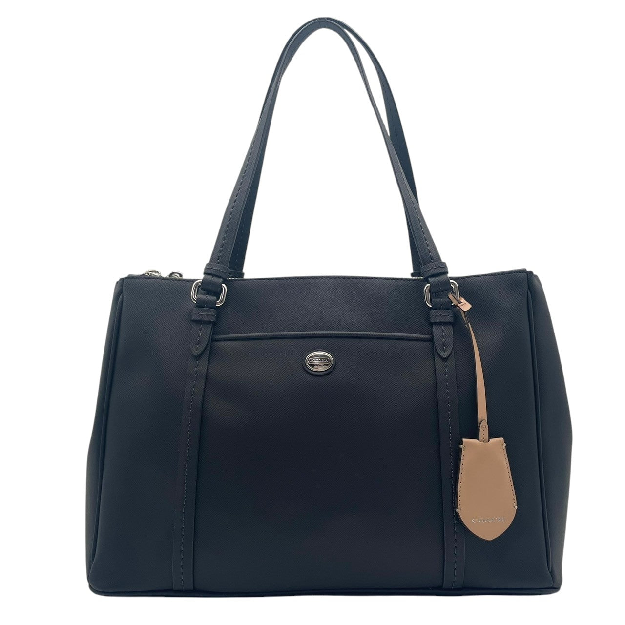 極美品 コーチ COACH トートバッグ ワンショルダー バッグ 鞄 レザー 本革 黒 ブラック F25669 エレガント クラシック レディース 通勤 通学 ビジネス デイリー お出かけ カジュアル シンプル スタイリッシュ フォーマル 自立可 S98