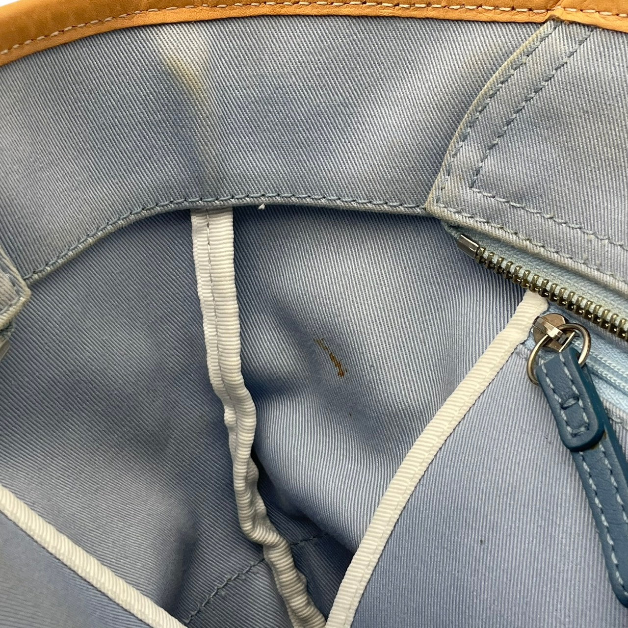 美品 コーチ COACH ソーホーツイル 4428 トートバッグ ハンドバッグ ワンショルダー 肩掛け かばん 鞄 キャンバス レザー 本革 ネイビー ホワイト バイカラー レディース クラシック エレガント シンプル 上品 大人 自立可 S98