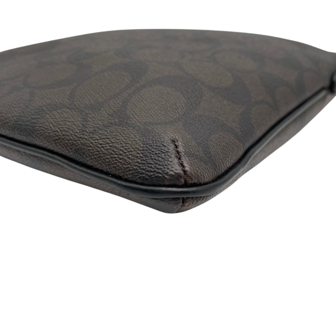 美品 コーチ COACH F58309 シグネチャー ショルダーバッグ クロスボディ サコッシュ PVC レザー 本革 ブラウン 茶 エレガント クラシック レディース 通勤 通学 デイリー お出かけ 旅行 カジュアル シンプル 上品 大人 斜め掛け可 S98