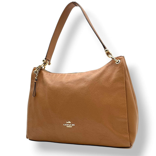 美品 コーチ COACH ミア F28966 ショルダーバッグ ワンショルダー バッグ 鞄 レザー 本革 ブラウン 茶色 クラシック エレガント レディース カジュアル デイリー お出かけ 通勤 通学 ビジネス シンプル 上品 大人 フォーマル 自立可 S98