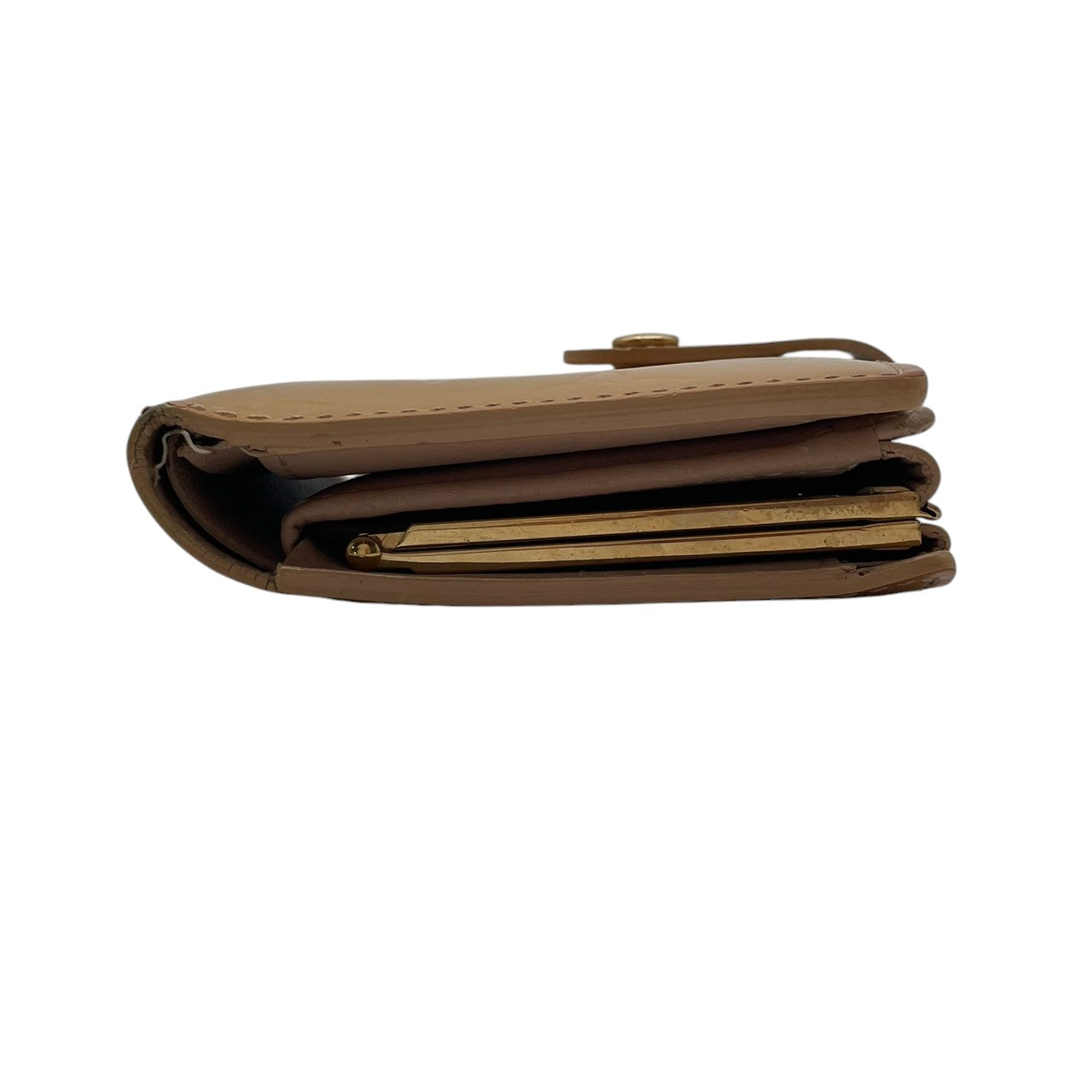 ルイヴィトン LOUIS VUITTON モノグラム ヴェルニ ポルトフォイユ ヴィエノワ がま口 二つ折り 財布 エナメル レザー イエロー ピンク ベージュ ビンテージ エレガント ブランド 定番 人気 アイテム レディース コンパクト ウォレット W1