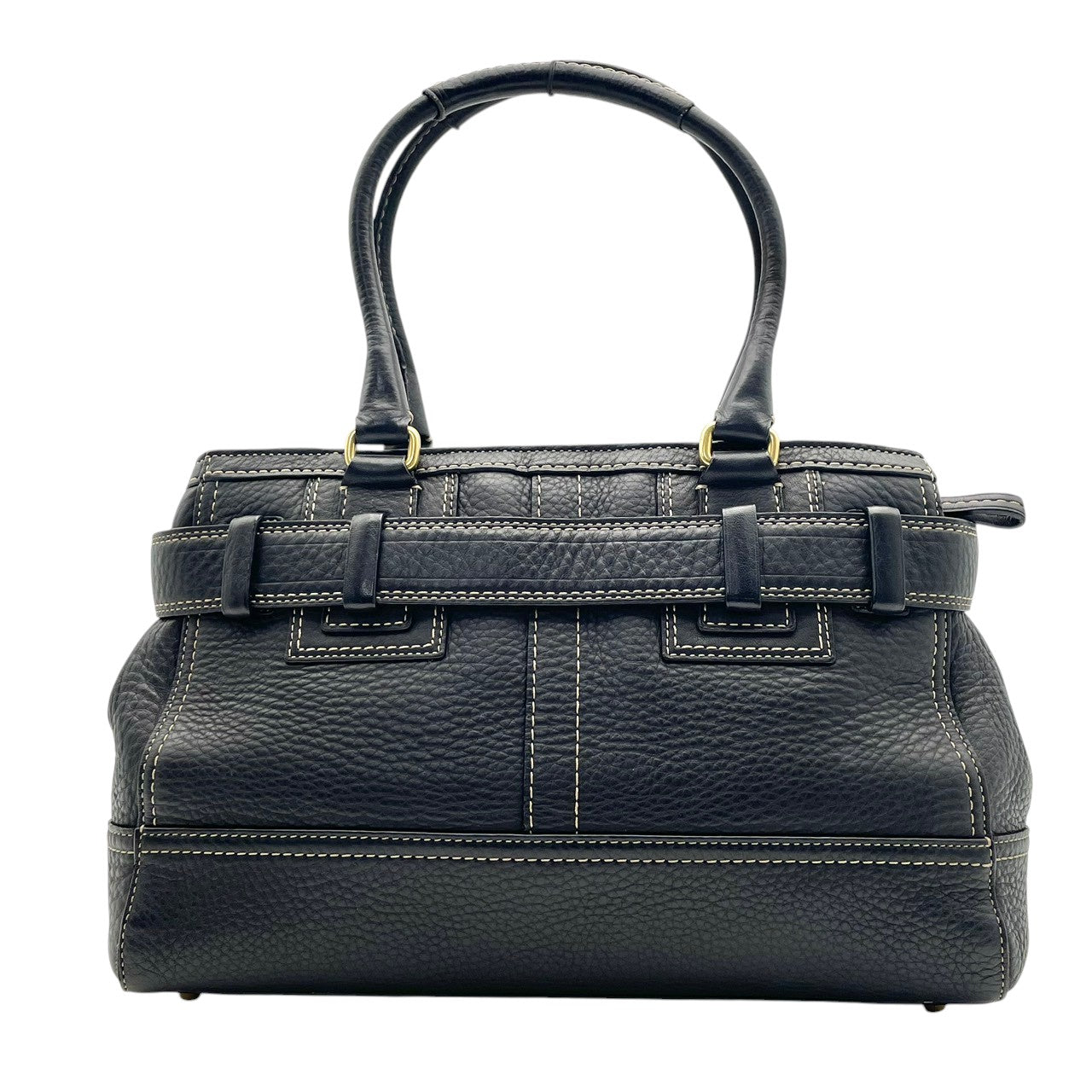 【美品】 コーチ COACH ハンドバッグ トートバッグ ハンプトンズ キャリーオール レザー ブラック 黒 ゴールド金具 タッセル チャーム付 肩掛け ワンショルダー 自立可 ビンテージ 鞄 通勤 お出かけ 普段使い 上品 レディース F10212 S57
