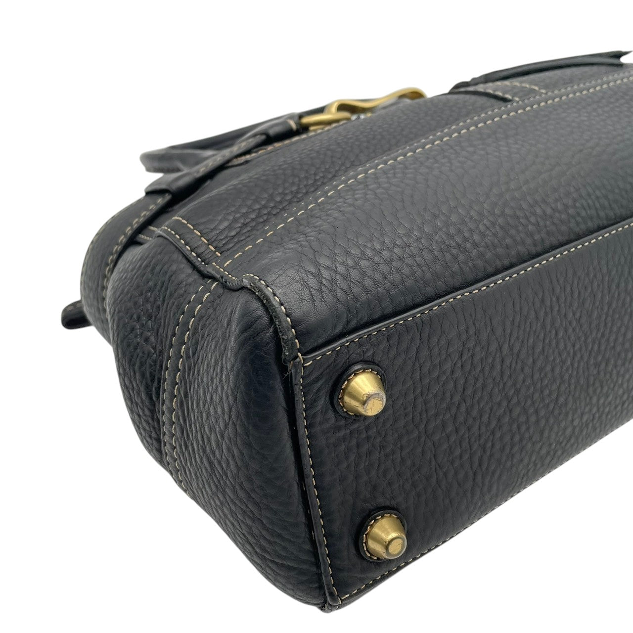 【美品】 コーチ COACH ハンドバッグ トートバッグ ハンプトンズ キャリーオール レザー ブラック 黒 ゴールド金具 タッセル チャーム付 肩掛け ワンショルダー 自立可 ビンテージ 鞄 通勤 お出かけ 普段使い 上品 レディース F10212 S57