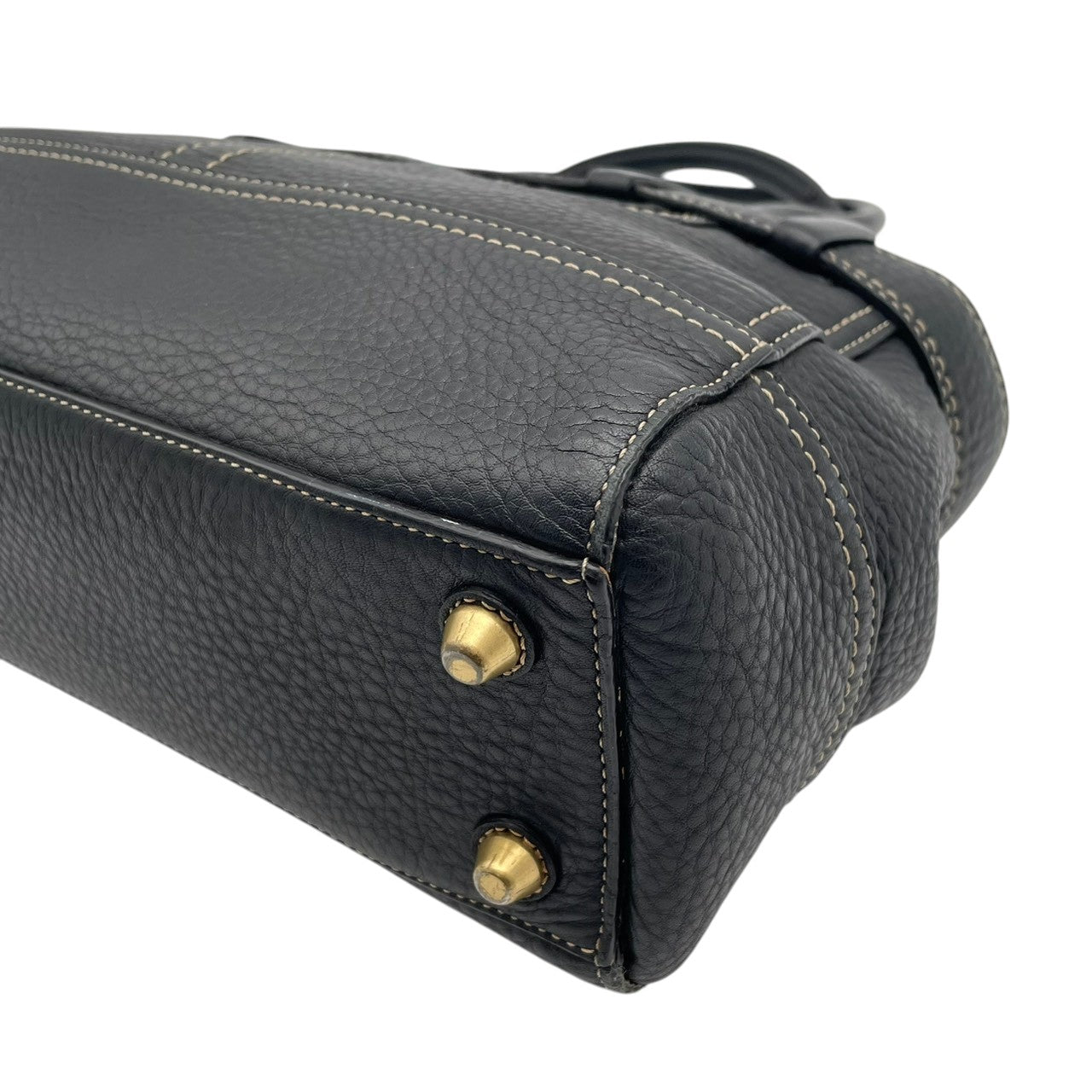 【美品】 コーチ COACH ハンドバッグ トートバッグ ハンプトンズ キャリーオール レザー ブラック 黒 ゴールド金具 タッセル チャーム付 肩掛け ワンショルダー 自立可 ビンテージ 鞄 通勤 お出かけ 普段使い 上品 レディース F10212 S57
