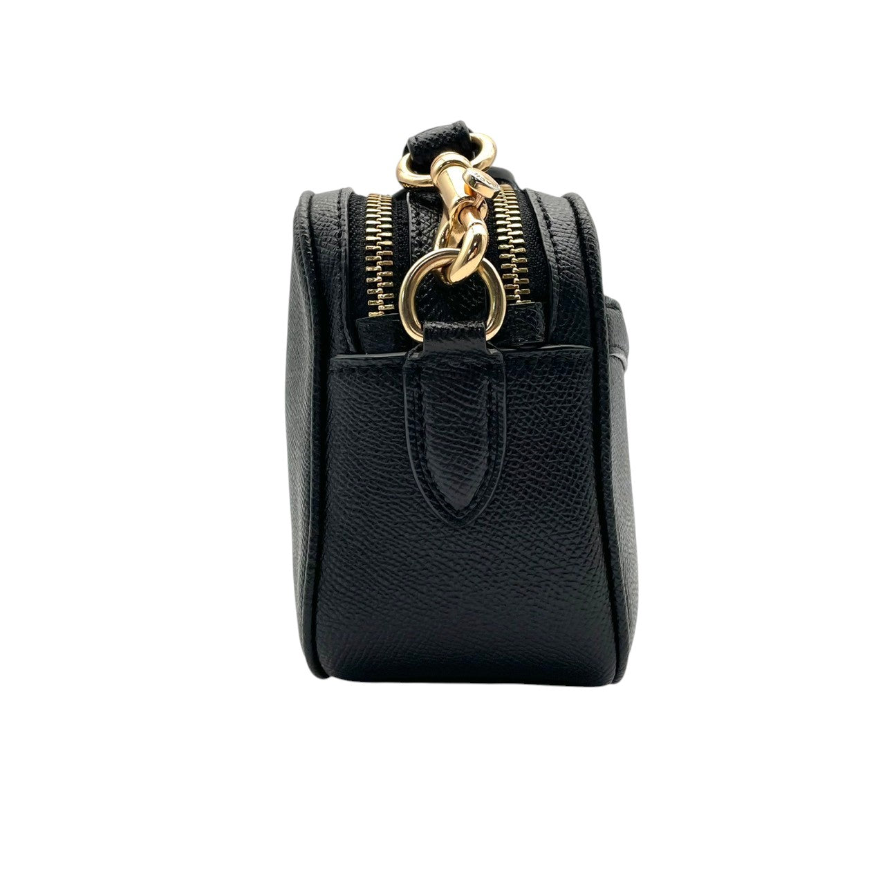 【美品】 コーチ COACH ショルダーバッグ カメラバッグ レザー 本革 ブラック 黒 ゴールド金具 斜め掛け可 肩掛け クロスボディ カジュアル エレガント ビンテージ 鞄 レディース ポシェット コンパクト お出かけ 定番 人気 S57
