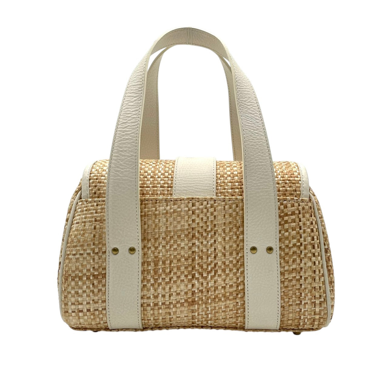 クロエ Chloe ハンドバッグ カゴバッグ マーシー バスケット ストロー レザー ベージュ ゴールド金具 自立可 ビンテージ クラシック エレガント フェミニン 上品 鞄 レディース お出かけ 春夏 定番 人気 腕掛け カジュアル リゾート S58