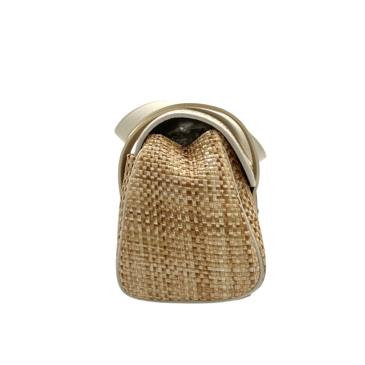 クロエ Chloe ハンドバッグ カゴバッグ マーシー バスケット ストロー レザー ベージュ ゴールド金具 自立可 ビンテージ クラシック エレガント フェミニン 上品 鞄 レディース お出かけ 春夏 定番 人気 腕掛け カジュアル リゾート S58