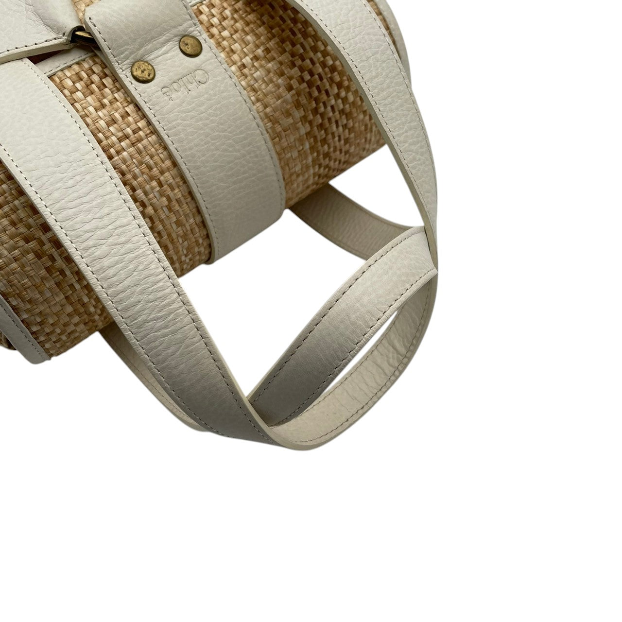 クロエ Chloe ハンドバッグ カゴバッグ マーシー バスケット ストロー レザー ベージュ ゴールド金具 自立可 ビンテージ クラシック エレガント フェミニン 上品 鞄 レディース お出かけ 春夏 定番 人気 腕掛け カジュアル リゾート S58