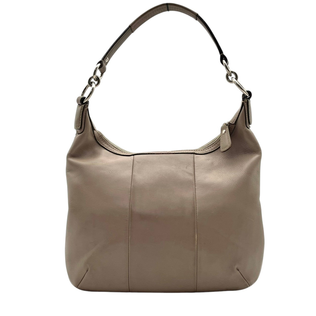 【良品】コーチ COACH 19314 マディソン レザー ウーブン リンジー ショルダーバッグ イントレチャート 編み込み グレー ワンショルダー 斜め掛け可 ビンテージ クラシック エレガント 上品 高級感 レディース 通勤 通学 お出かけ S58