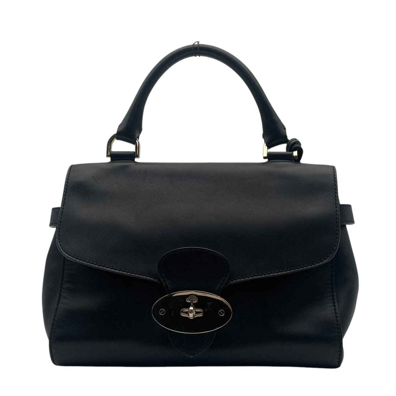 【美品】マルベリー Mulberry ハンドバッグ ショルダーバッグ 2WAY テイラー ポストマンズロック 本革 レザー ブラック 黒 ゴールド金具 斜め掛け可 ビンテージ クラシック エレガント 上品 お出かけ 通勤 通学 冠婚葬祭 フォーマル S66