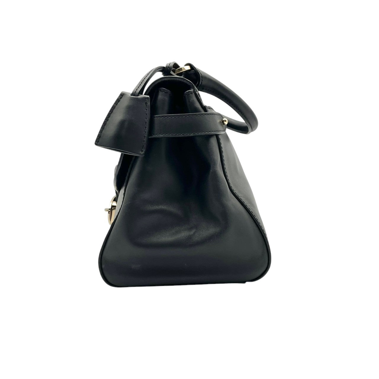 【美品】マルベリー Mulberry ハンドバッグ ショルダーバッグ 2WAY テイラー ポストマンズロック 本革 レザー ブラック 黒 ゴールド金具 斜め掛け可 ビンテージ クラシック エレガント 上品 お出かけ 通勤 通学 冠婚葬祭 フォーマル S66