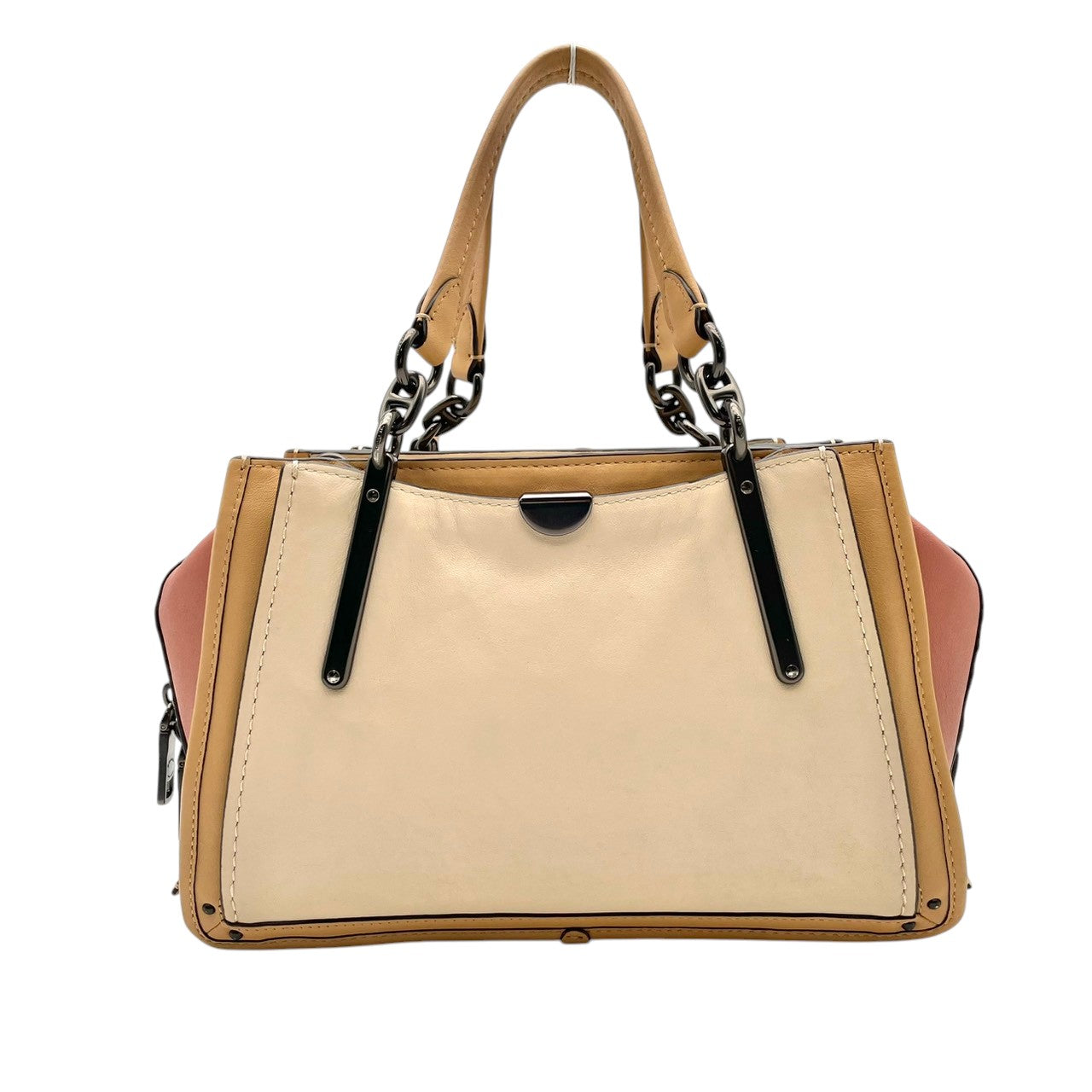 美品 コーチ COACH ドリーマー 2way ショルダーバッグ ハンドバッグ 69553 バタフライ アップリケ レザー 本革 アイボリー ピンク 肩掛け 斜め掛け可 チャーム 通勤 通学 旅行 エレガント クラシカル ビンテージ 希少 ブランド 鞄 S66