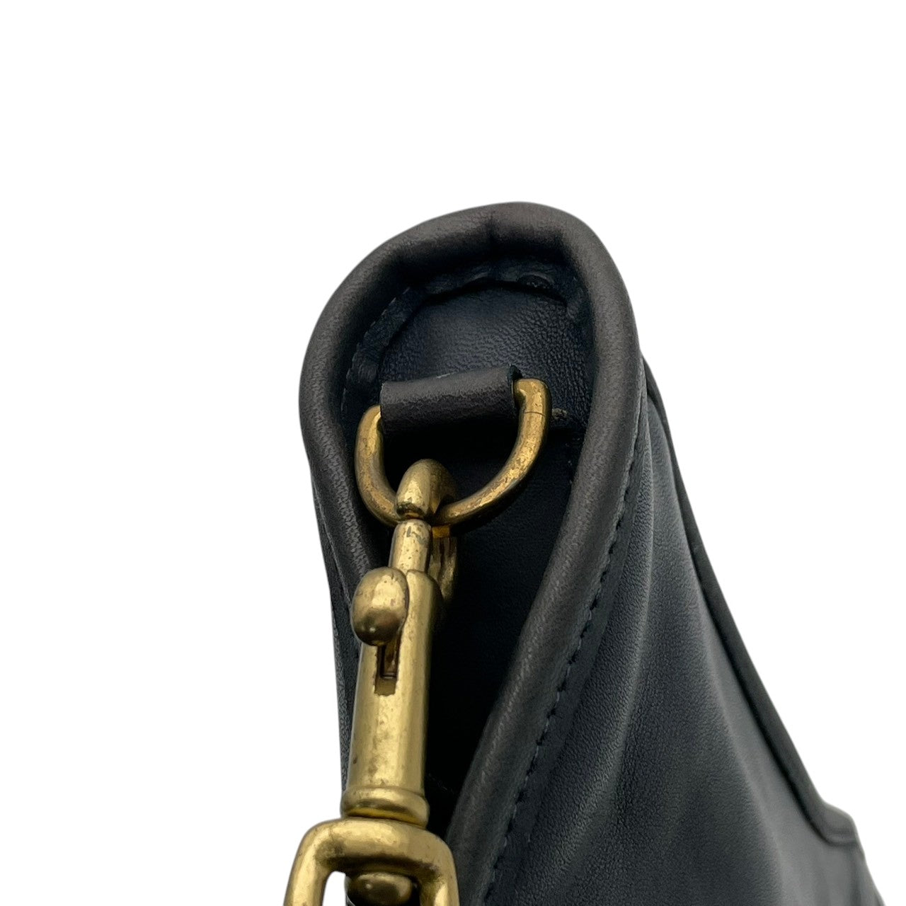 コーチ COACH ショルダーバッグ グラブタンレザー 本革 ネイビー 紺色 ゴールド金具 ヴィンテージ ビンテージ クラシック レトロ エレガント レア オールドコーチ 斜め掛け可 肩掛け ワンショルダー レディース バッグ 鞄 0121-005 S66