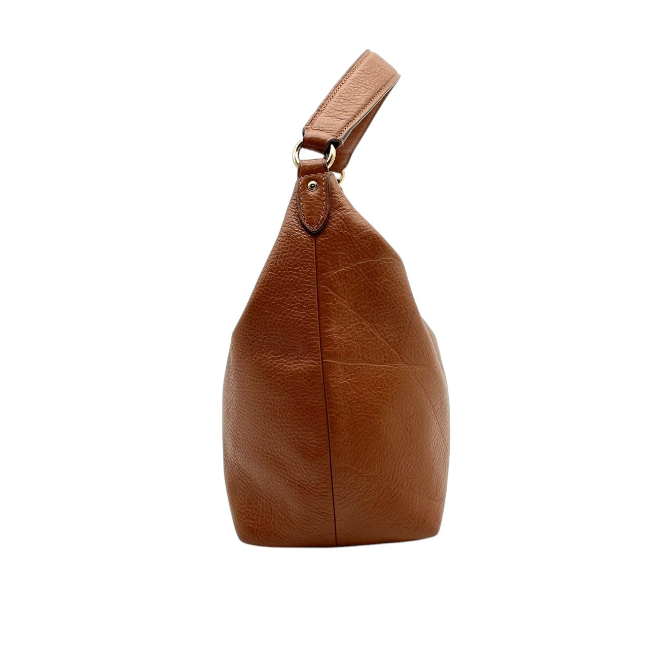 【美品】コーチ COACH ハンドバッグ レザー 本革 ペブルドレザー ブラウン 茶色 ゴールド金具 F36628 ホーボーバッグ セレステ ワンショルダー 肩掛け レディース カジュアル エレガント 上品 通勤 通学 ビンテージ風 クラシック シボ革 S66