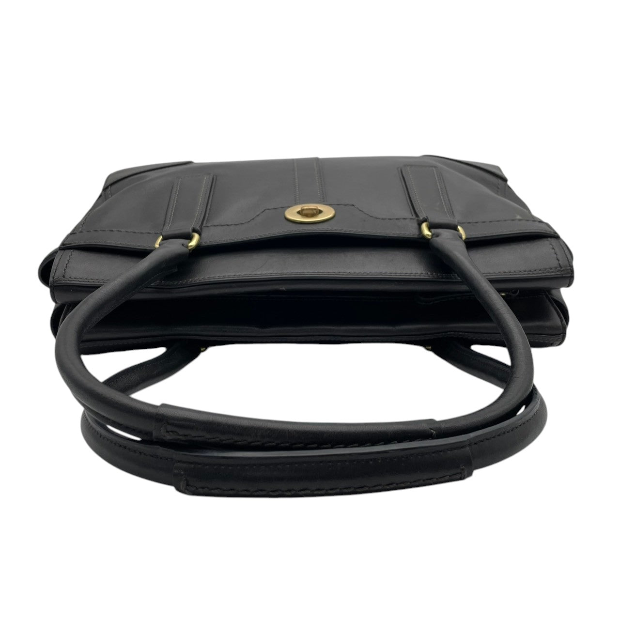 コーチ COACH トートバッグ ハンドバッグ レザー 本革 ペブルドレザー シボ革 ブラック 黒 シルバー金具 ロゴ A4サイズ収納可 肩掛け可 通勤 通学 エレガント クラシック ヴィンテージ 美品 鞄 レディース メンズ 11048 S54