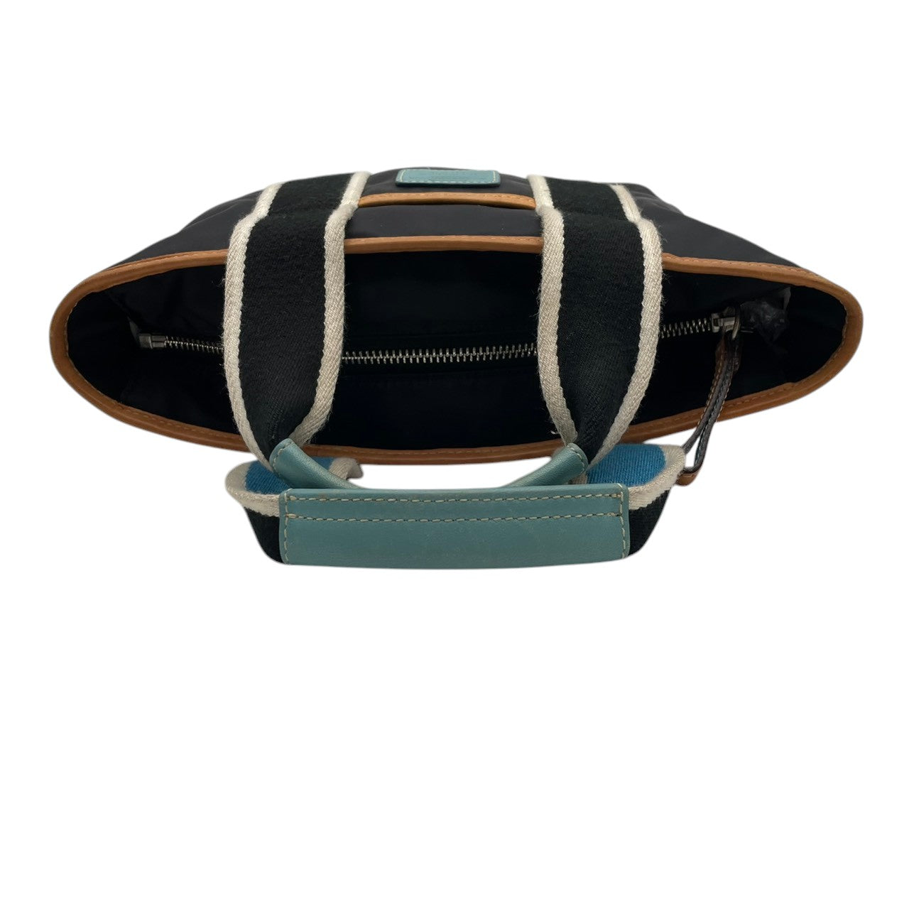 コーチ COACH ハンドバッグ ミニボストンバッグ ナイロン レザー 本革 ブラック 黒 水色 シルバー金具 ロゴ 軽量 ヴィンテージ ビンテージ クラシック エレガント 希少 レア 鞄 レディース お出かけ 通勤 通学 1893 S54