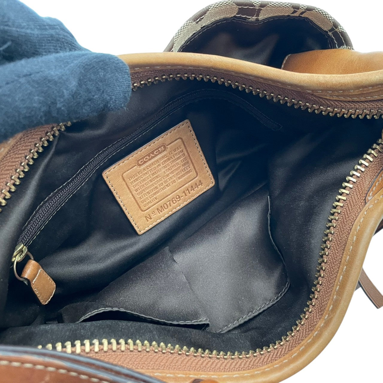 コーチ COACH トートバッグ ワンショルダー 肩掛け シグネチャー キャンバス レザー 本革 ベージュ ゴールド 11444 エルゴ プリーツ ホースアンドキャリッジ ヴィンテージ ビンテージ クラシック エレガント レディース 通勤 通学 S54