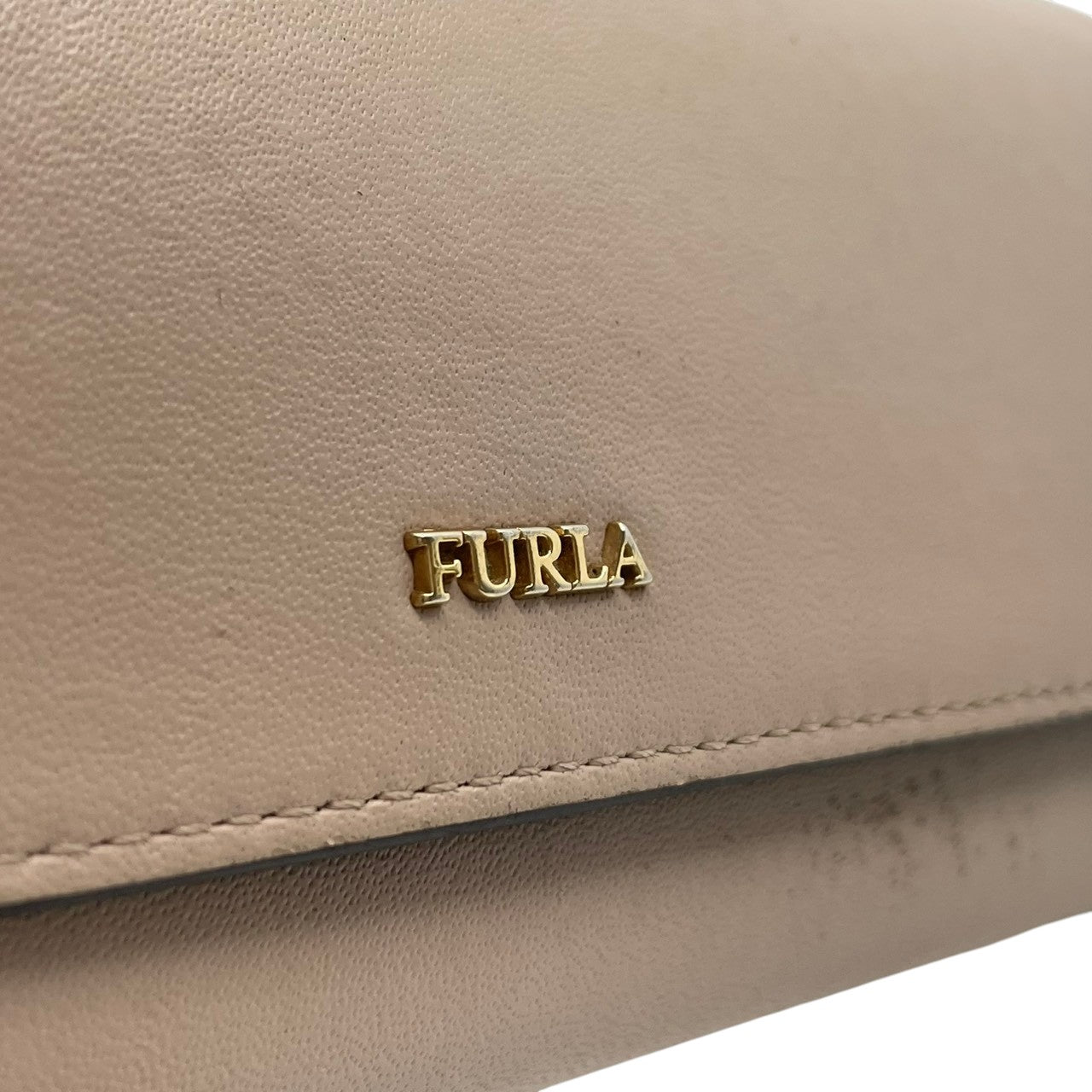 フルラ FURLA バビロン BABYLON コンチネンタルウォレット 長財布 レザー 本革 グレージュ ベージュ フラップ かぶせ蓋 札入れ 小銭入れ カード収納 ゴールド金具 ロゴ金具 バイカラー 薄型 上品 シンプル レディース 日常使い 収納力 M2