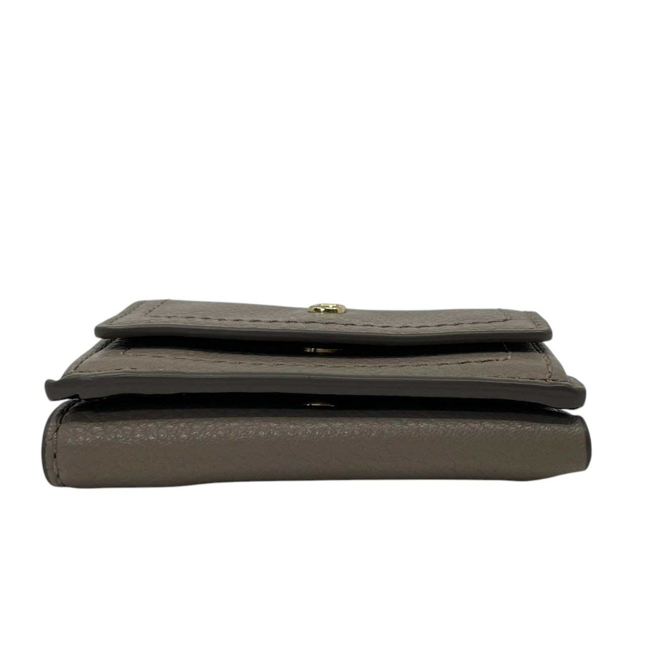 【美品】 マークジェイコブス MARC JACOBS 三つ折り財布 ミニ財布 コンパクトウォレット レザー 本革 グレー 灰色 ダブルJロゴ 金具 ゴールド ビンテージ クラシック エレガント 上品 レディース お出かけ 定番 人気 アイテム M2