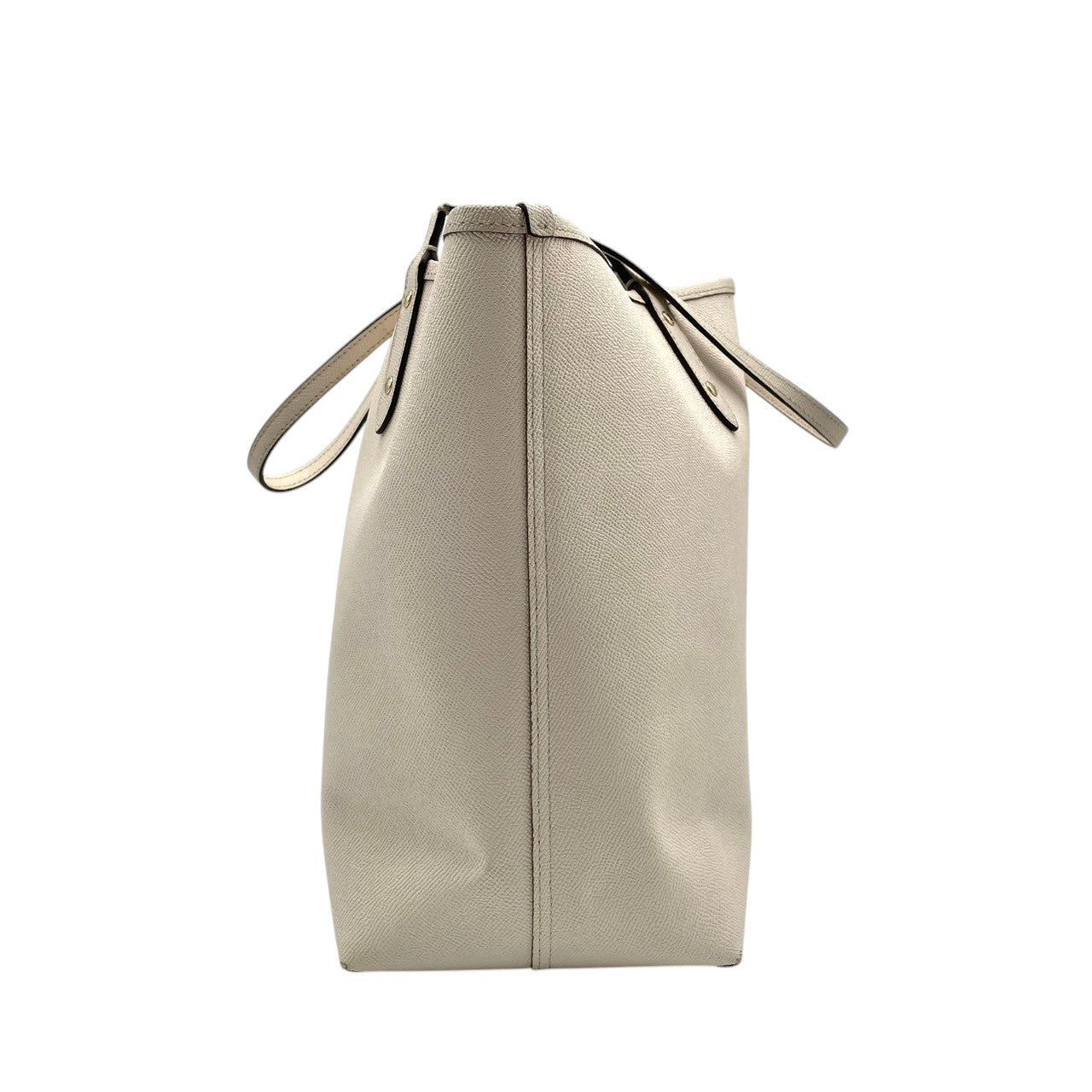 【良品】 コーチ COACH トートバッグ シグネチャー PVC レザー アイボリー ホワイト A4収納可能 大容量 肩掛け可 ワンショルダー 自立可 エレガント クラシック ビンテージ 通勤 通学 お出かけ 普段使い レディース 定番 人気 希少 S3