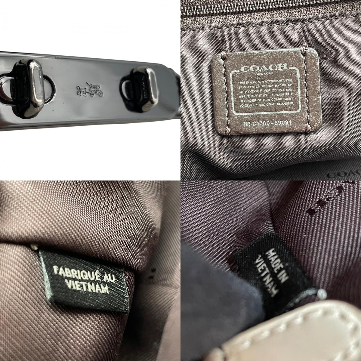 【美品】 コーチ COACH 2WAY ハンドバッグ ショルダーバッグ 斜め掛け可 レザー 本革 アイボリー 白 ゴールド金具 チェルシー クロスボディ ビンテージ クラシック エレガント スタイリッシュ 上品 鞄 レディース お出かけ 59091 S3