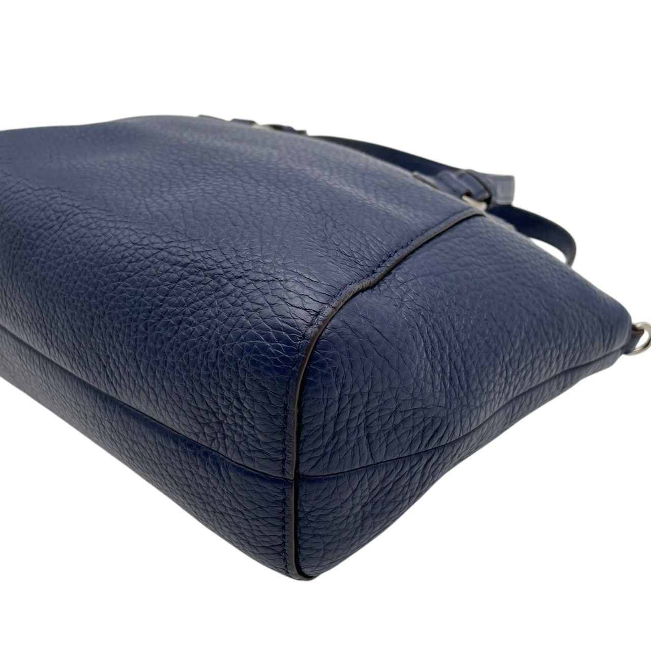 美品 コーチ COACH 2WAYバッグ ハンドバッグ ショルダーバッグ レザー ブルー 青 シルバー金具 ロゴチャーム ファスナー開閉 クロスボディ 斜め掛け エレガント お出かけ レディース 鞄 カバン F30281 S5