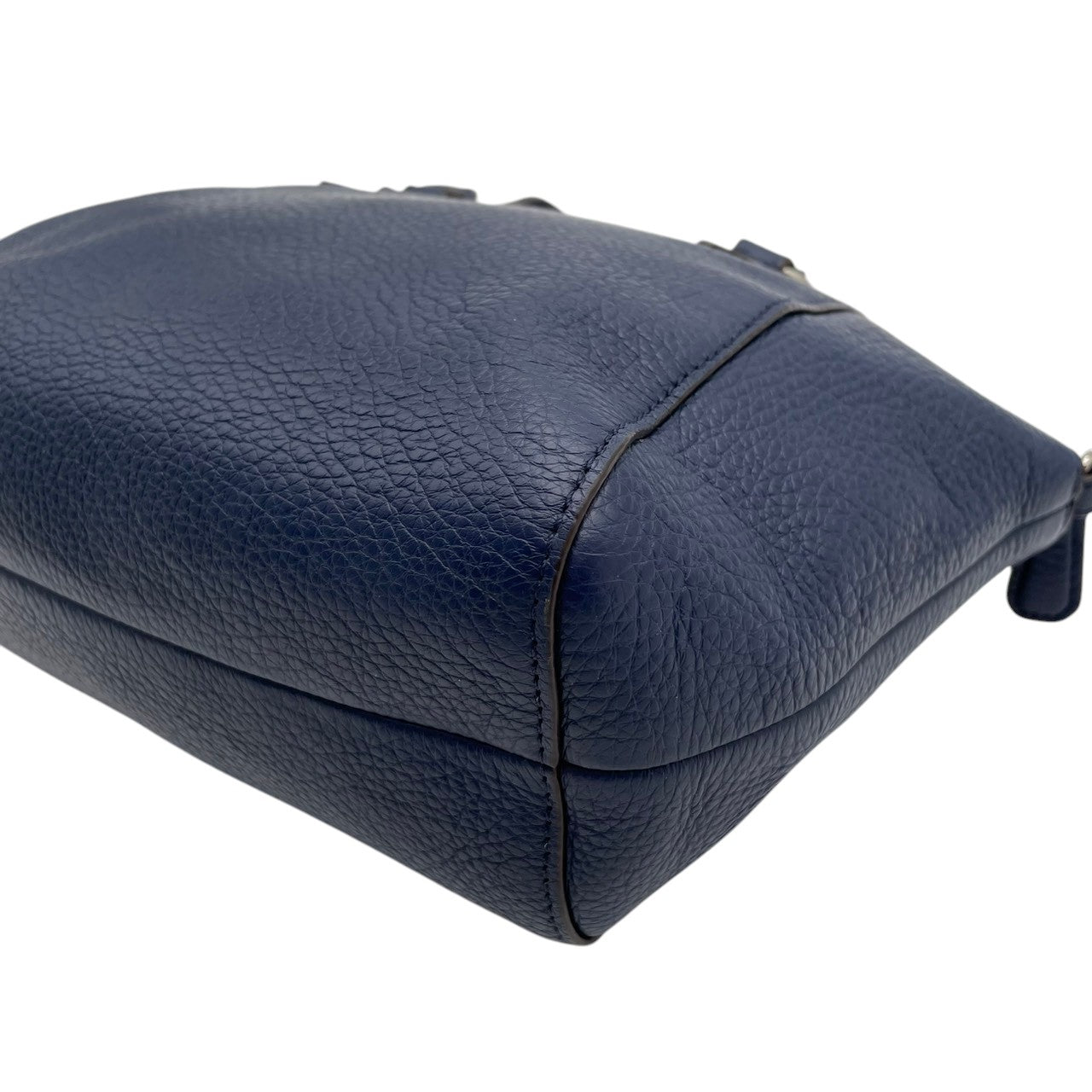 美品 コーチ COACH 2WAYバッグ ハンドバッグ ショルダーバッグ レザー ブルー 青 シルバー金具 ロゴチャーム ファスナー開閉 クロスボディ 斜め掛け エレガント お出かけ レディース 鞄 カバン F30281 S5