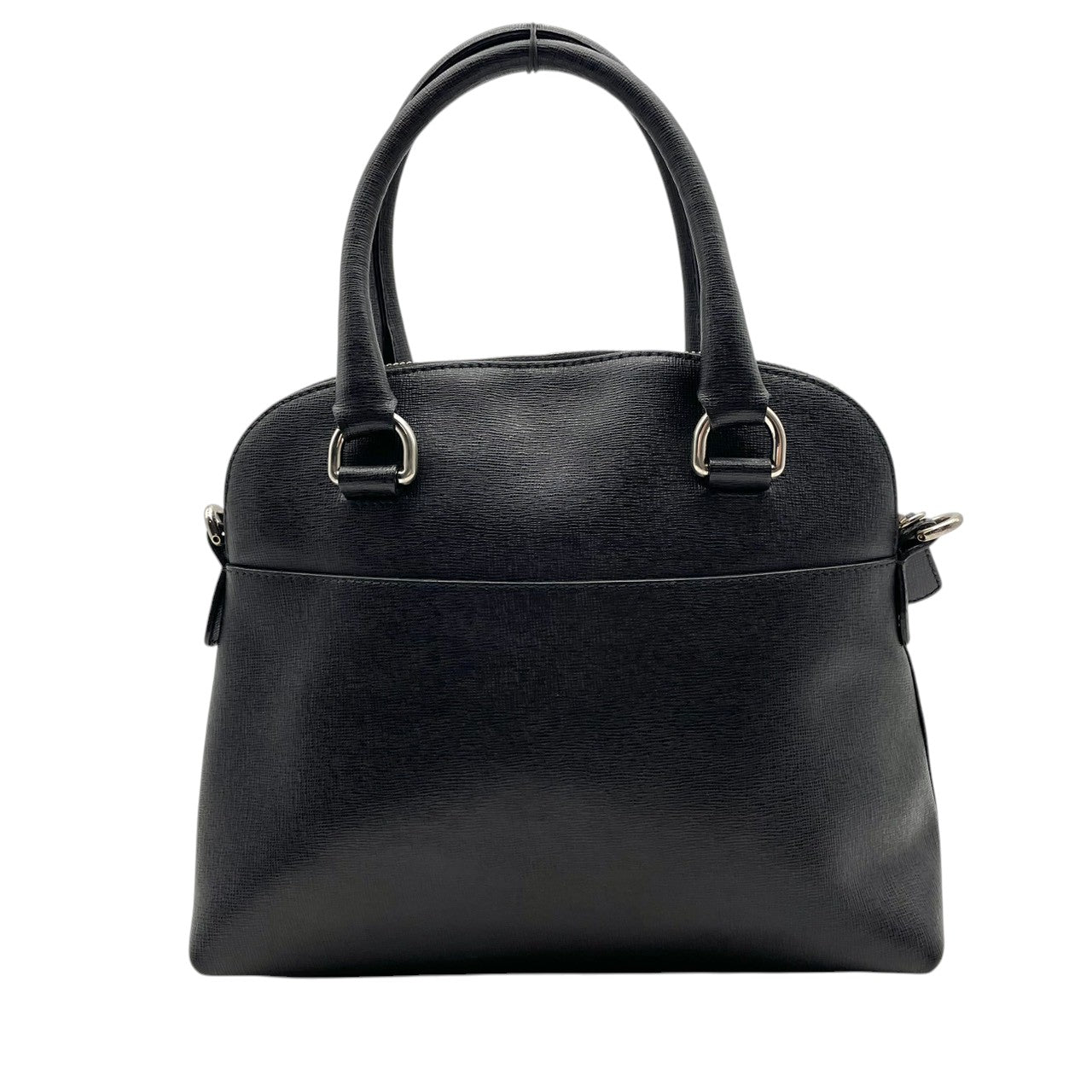良品 フルラ FURLA 2WAYバッグ ハンドバッグ ショルダーバッグ レザー ブラック 黒 ゴールド金具 ロゴ ファスナー開閉 クロスボディ 斜め掛け エレガント お出かけ デイリーユース 通勤 レディース 鞄 カバン S5