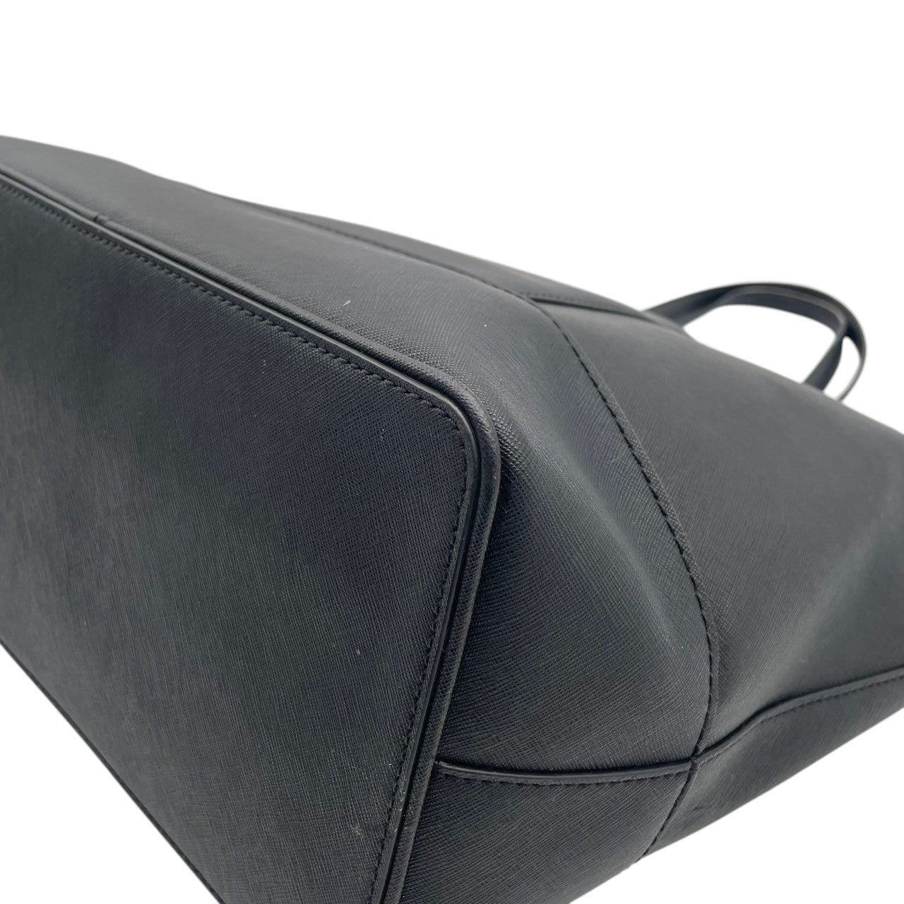 良品 マークジェイコブス MARC JACOBS トートバッグ レザー ブラック 黒 パドロック 南京錠 ゴールド金具 肩掛け A4収納 大容量 エレガント 通勤 通学 デイリーユース レディース 鞄 カバン S79