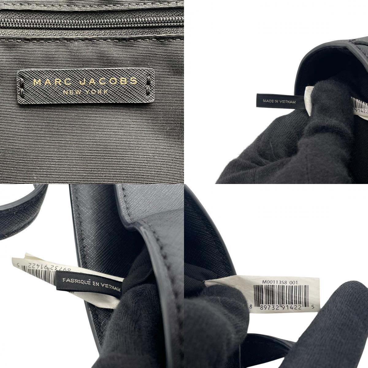 良品 マークジェイコブス MARC JACOBS トートバッグ レザー ブラック 黒 パドロック 南京錠 ゴールド金具 肩掛け A4収納 大容量 エレガント 通勤 通学 デイリーユース レディース 鞄 カバン S79