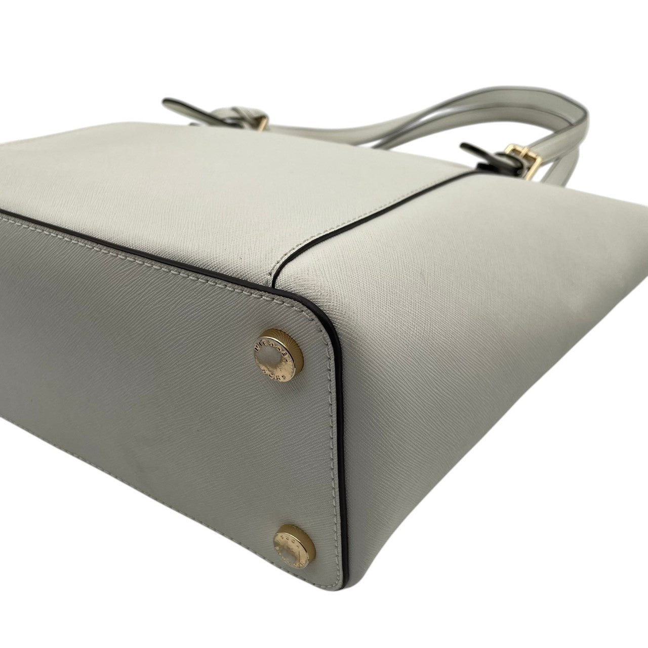 美品 マイケルコース MICHAEL KORS ジェットセット トラベル トートバッグ ショルダーバッグ レザー ホワイト 白 ゴールド金具 ロゴ 肩掛け A4収納 大容量 エレガント ビジネス 通勤 通学 デイリー レディース 鞄 S79