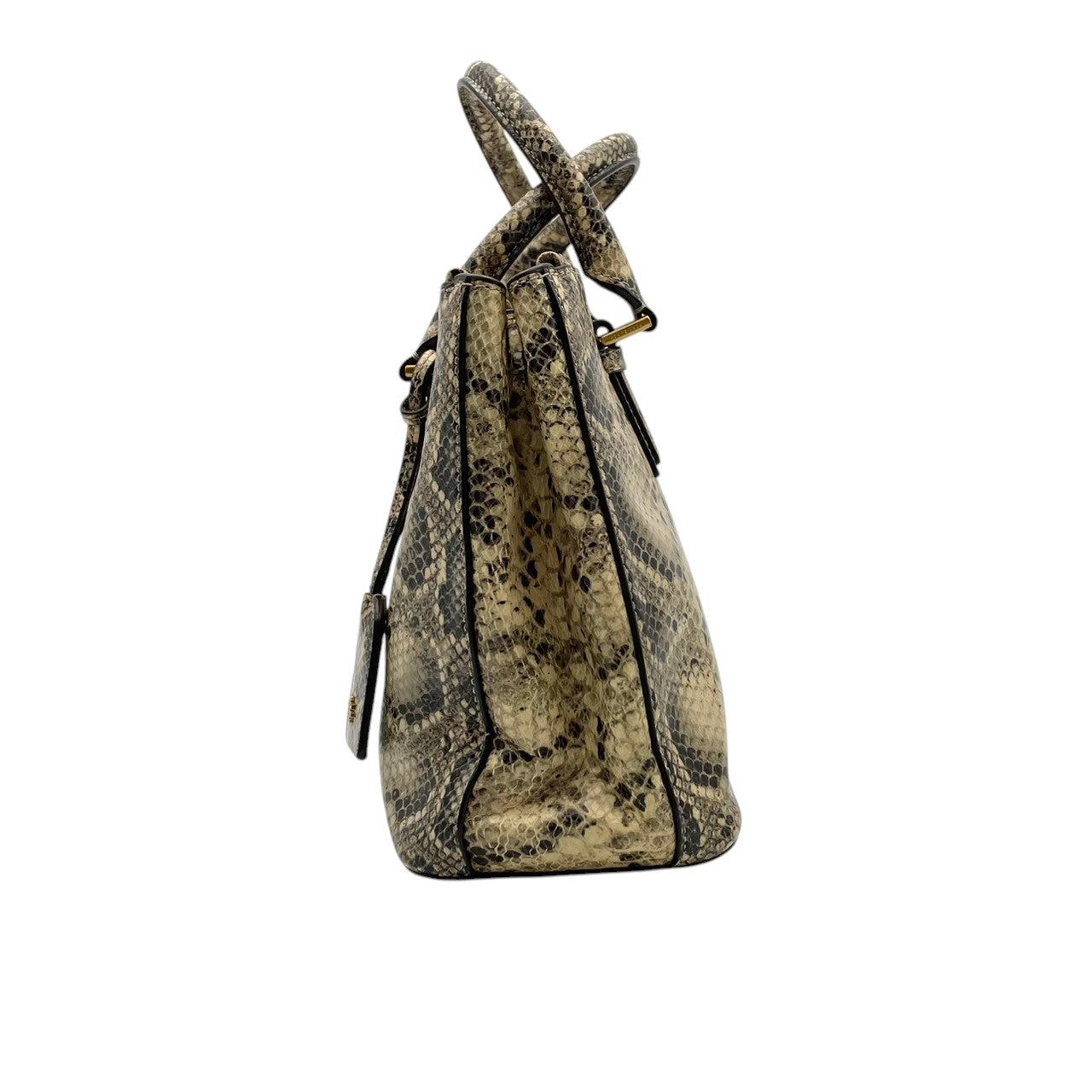【美品】TORY BURCH トリーバーチ 2WAY トートバッグ ショルダーバッグ スネーク柄 ヘビ柄 レザー 本革 ゴールド金具 ロゴ エレガント 上品 高級感 お出かけ 普段使い レディース 大容量 S62