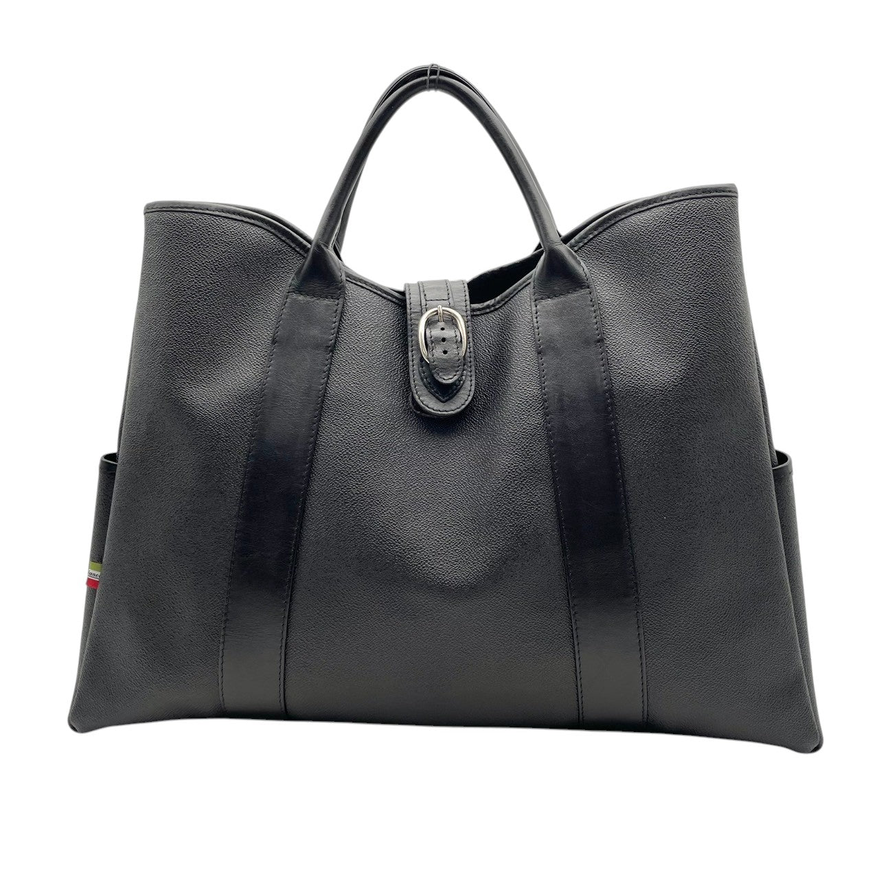 【美品】Orobianco オロビアンコ 2WAY レザー トートバッグ ショルダーバッグ ブラック 黒 大きめ 大容量 A4収納 ビジネス 通勤 通学 メンズ エレガント 上品 高級感 本革 肩掛け 斜め掛け カバン 鞄 トラベル 出張 イタリア S62