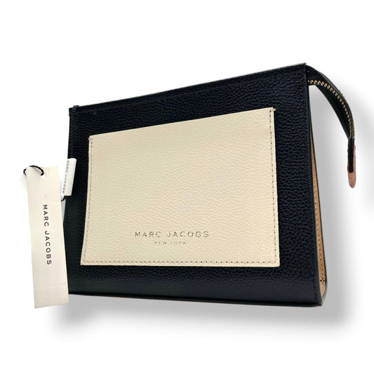 【極美品】MARC JACOBS マークジェイコブス スナップショット カメラバッグ クラッチバッグ クロスボディ 斜め掛け レザー ブラック アイボリー バイカラー ゴールド金具 レディース エレガント 上品 お出かけ デイリー M5