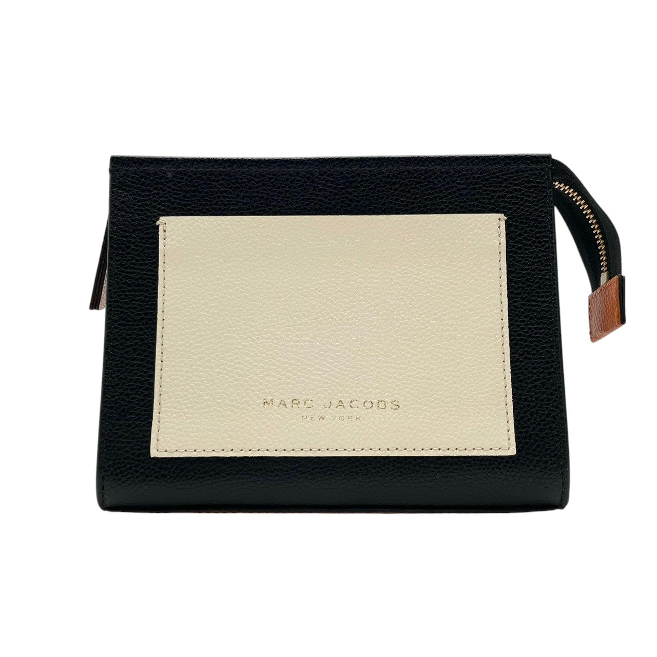 【極美品】MARC JACOBS マークジェイコブス スナップショット カメラバッグ クラッチバッグ クロスボディ 斜め掛け レザー ブラック アイボリー バイカラー ゴールド金具 レディース エレガント 上品 お出かけ デイリー M5