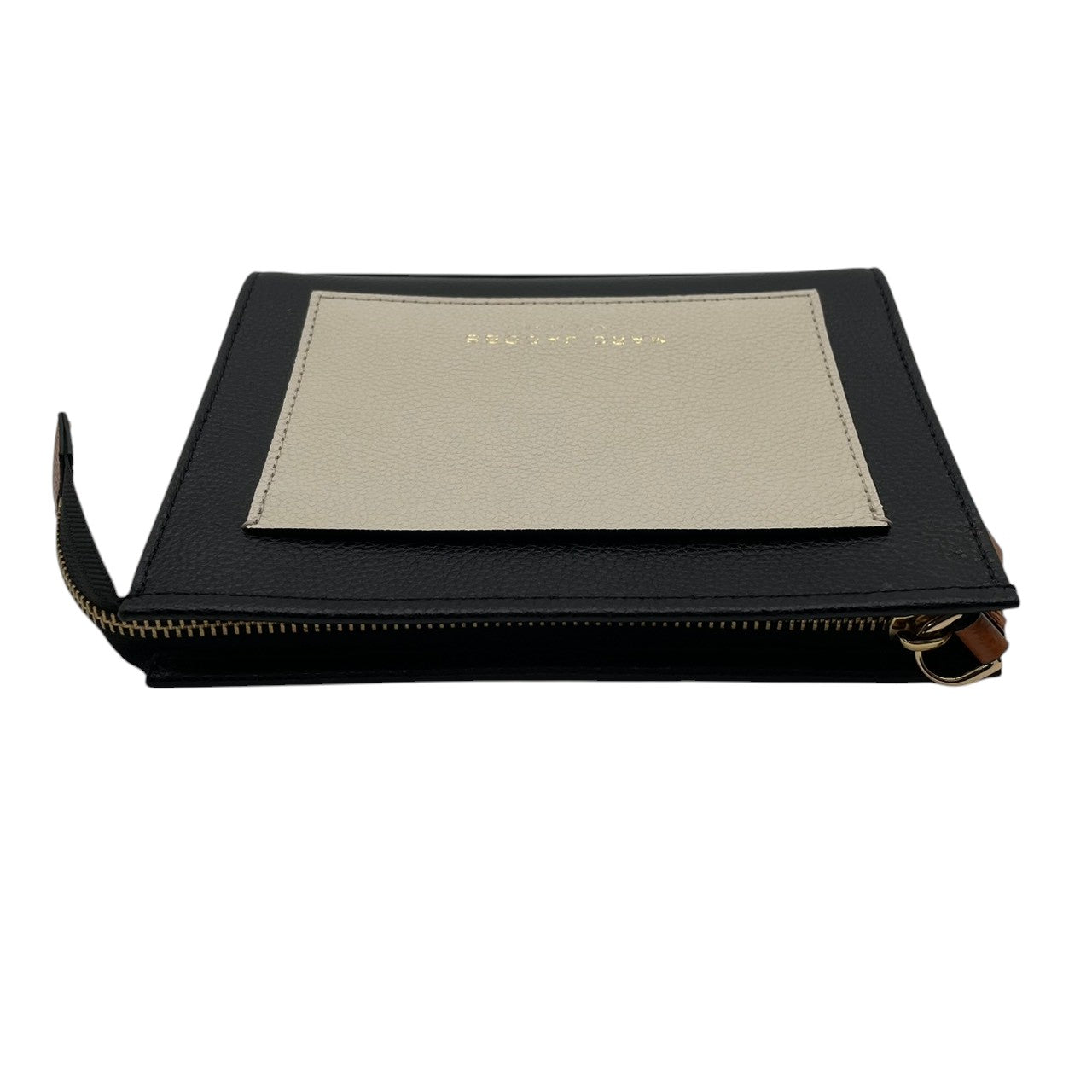 【極美品】MARC JACOBS マークジェイコブス スナップショット カメラバッグ クラッチバッグ クロスボディ 斜め掛け レザー ブラック アイボリー バイカラー ゴールド金具 レディース エレガント 上品 お出かけ デイリー M5