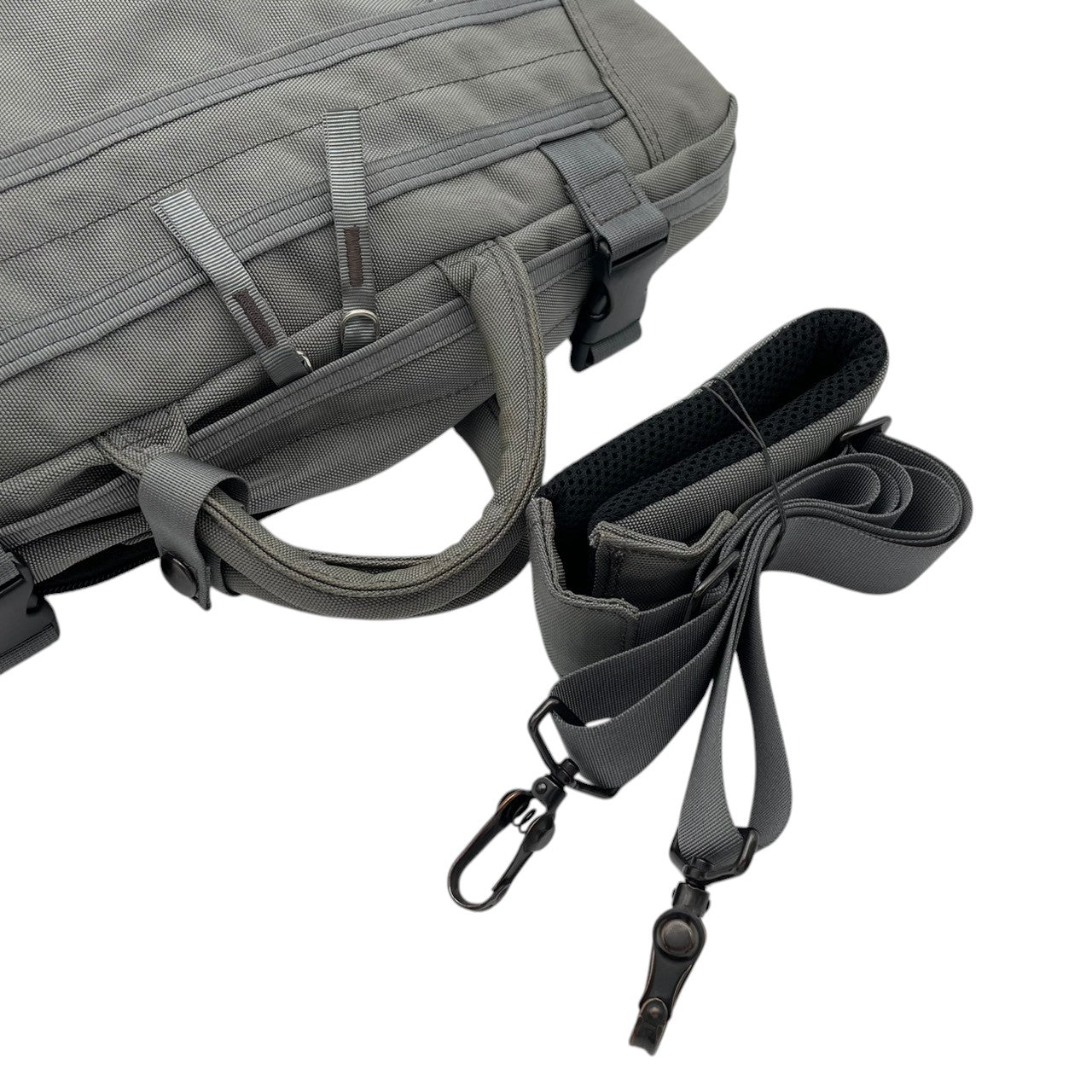 PORTER ポーター 吉田カバン ビジネスバッグ ブリーフケース ショルダーバッグ 2WAY ナイロン グレー 灰色 メンズ 通勤 通学 出張 A4収納 大容量 多機能 PC収納 書類かばん カジュアル フォーマル シンプル デイリーユース 良品 S34