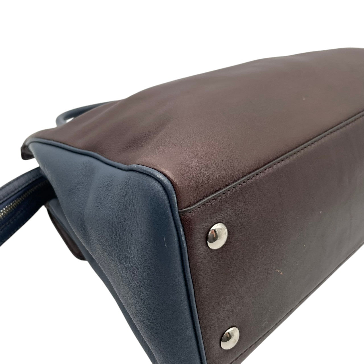 コーチ COACH レガシー ノースサウス サッチェル ハンドバッグ レザー 本革 ブラウン ネイビー バイカラー 26301 F1320 タッセル シルバー金具 フラップ 手持ち トップハンドル レディース 上品 クラシック 日常使い 収納力 S2
