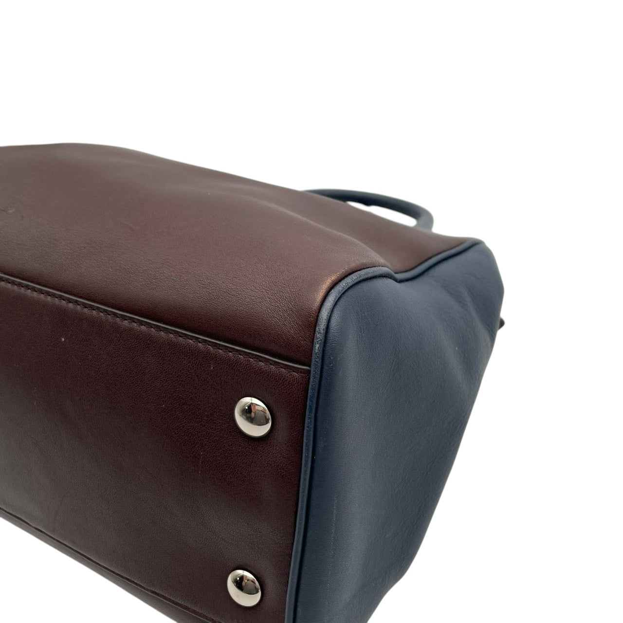 コーチ COACH レガシー ノースサウス サッチェル ハンドバッグ レザー 本革 ブラウン ネイビー バイカラー 26301 F1320 タッセル シルバー金具 フラップ 手持ち トップハンドル レディース 上品 クラシック 日常使い 収納力 S2