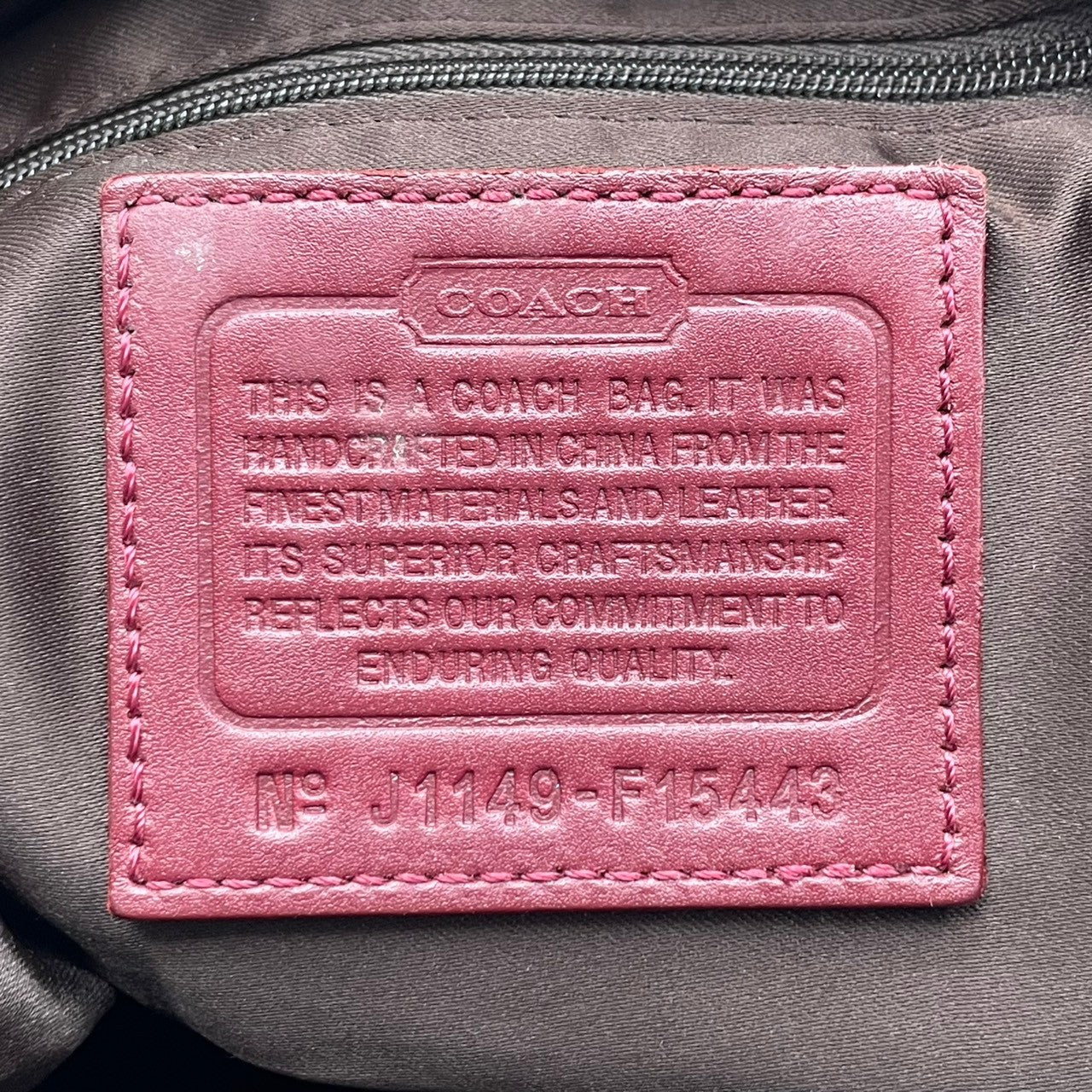 コーチ COACH アシュリー シグネチャー サテン サッチェル ハンドバッグ キャンバス パテントレザー ベージュ ワインレッド 総柄 F15443 J1149 シルバー金具 ロゴ 手持ち レディース 上品 クラシック 日常使い 収納力 S2